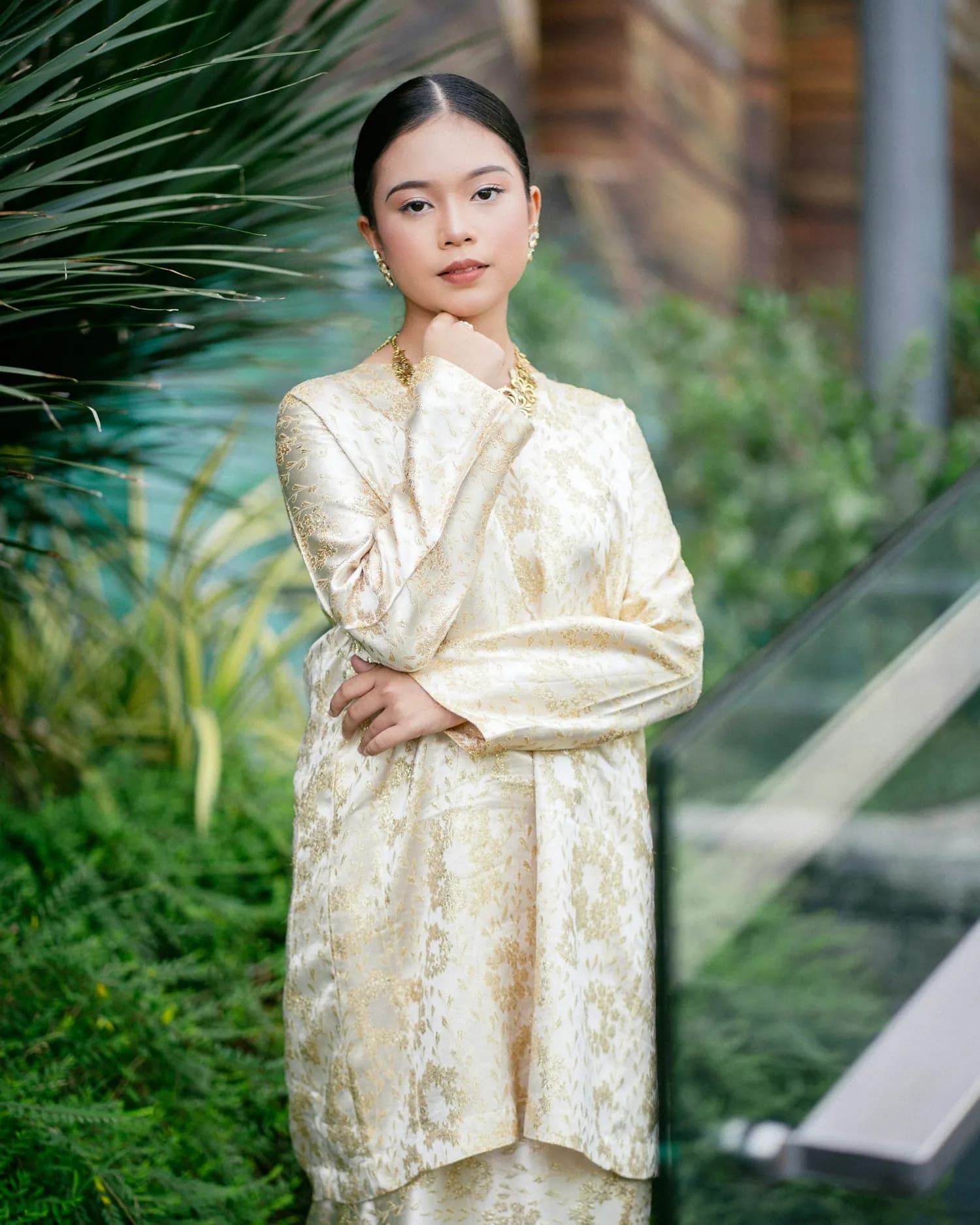 Baju Kurung Moden Ivory